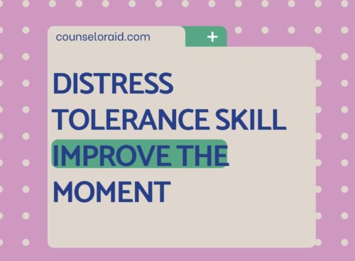 Distress Tolerance Skill: IMPROVE the Moment DBT Improve the moment