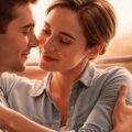 Person interacting with an AI companion while considering intimacy, privacy, and emotional connection