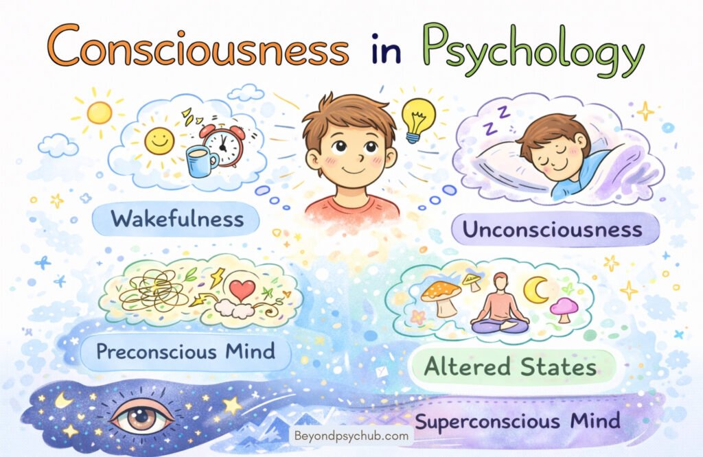 Conscience Explained Consciousness in Psychology: Levels, States & Theories Explained ...